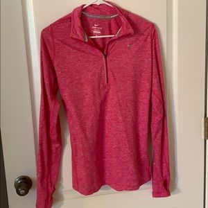 Pink nike pullover